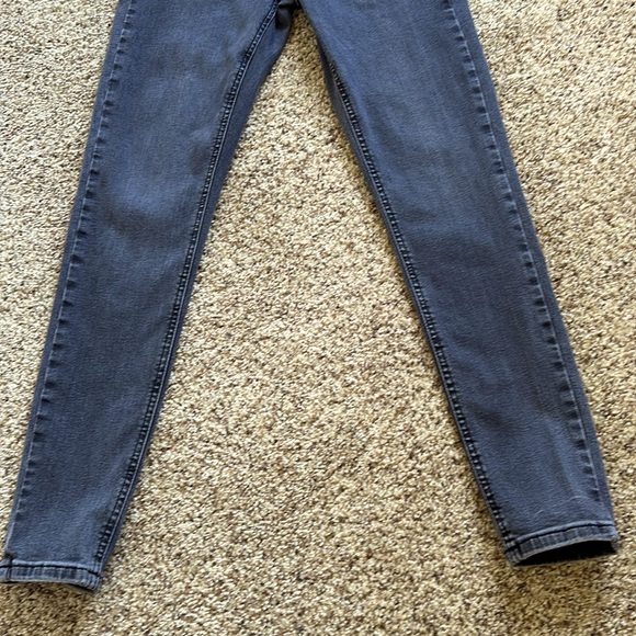 Topshop Moto Jamie Skinny Stretchy Jeans In Gray Waist 28 Length 32 - Picture 4 of 8
